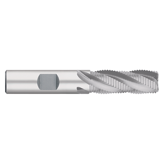 Titan USA TE66166 | 1.0000" (1) Diameter x 1.0000" (1) Shank x 2.0000" (2) LOC x 4.5000" (4-1/2) OAL 5 Flute Uncoated Cobalt Roughing End Mill