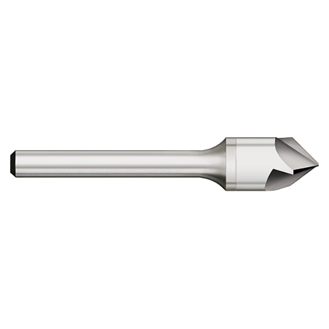 Titan USA CS33316 | 0.2500" (1/4) Diameter x 0.2500" (1/4) Shank x 2.0000" (2) OAL 90 Degree Included Angle 3 Flute Uncoated Carbide Countersink
