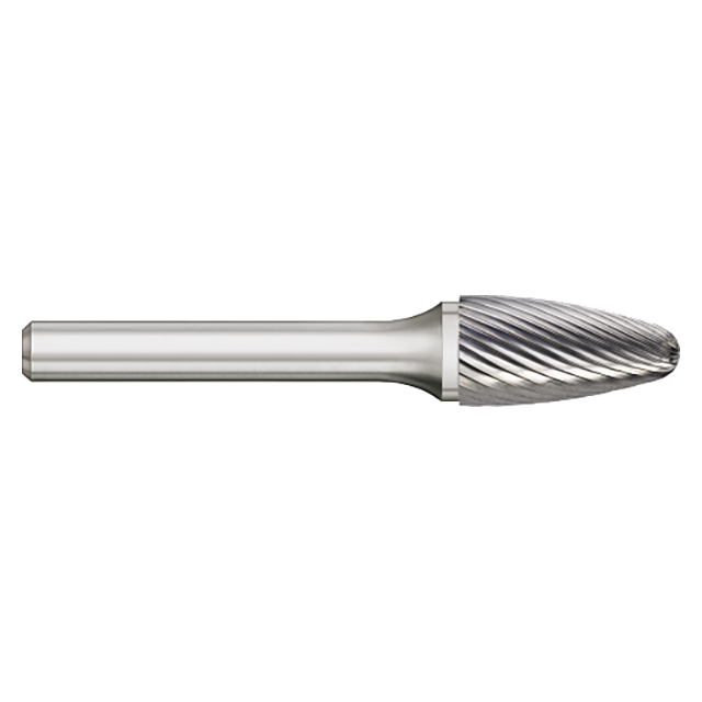 Titan USA TB19161 | 0.0938" Diameter x 0.0938" Shank x 0.2500" (1/4) LOC x 1.5000" (1-1/2) OAL Uncoated Carbide Burr