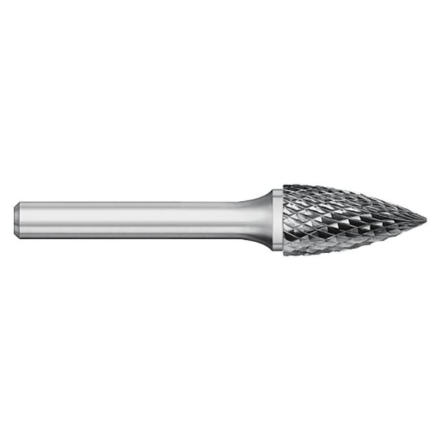 Titan USA TB19938 | 0.0938" Diameter x 0.0938" Shank x 0.2500" (1/4) LOC x 1.5000" (1-1/2) OAL Uncoated Carbide Burr