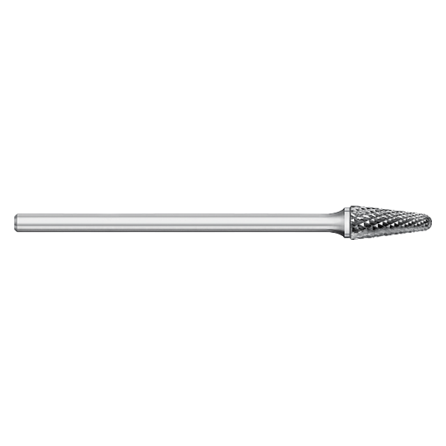 Titan USA TB19993 | 0.1250" (1/8) Diameter x 0.1250" (1/8) Shank x 3.0000" (3) OAL 8 Degree Included Angle Uncoated Carbide Burr