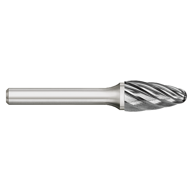 Titan USA TB19601 | 0.2500" (1/4) Diameter x 0.2500" (1/4) Shank x 0.7500" (3/4) LOC x 2.0000" (2) OAL Uncoated Carbide Burr