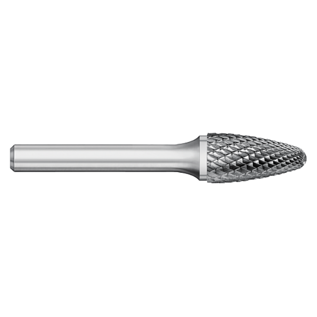 Titan USA TB19398 | 0.2500" (1/4) Diameter x 0.1250" (1/8) Shank x 0.5000" (1/2) LOC x 2.0000" (2) OAL Uncoated Carbide Burr