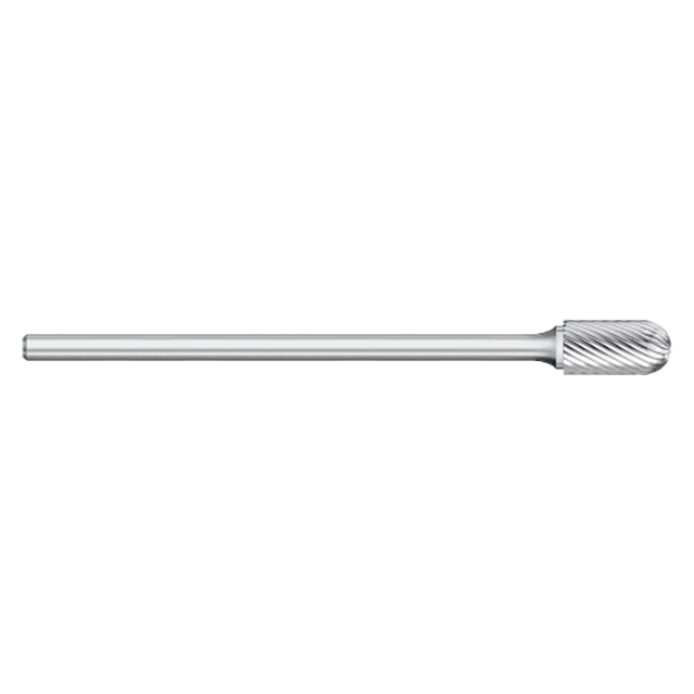 Titan USA TB19568 | 0.2500" (1/4) Diameter x 0.2500" (1/4) Shank x 0.5000" (1/2) LOC x 6.5000" (6-1/2) OAL Uncoated Carbide Burr