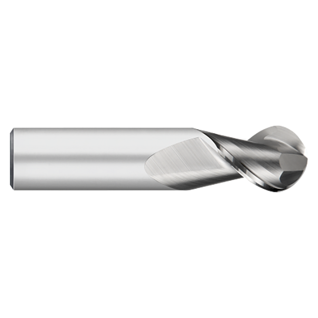 Titan USA TC63051 | 0.1875" (3/16) Diameter x 0.1875" (3/16) Shank x 0.6250" (5/8) LOC x 2.0000" (2) OAL 2 Flute Uncoated Carbide Ball End Mill