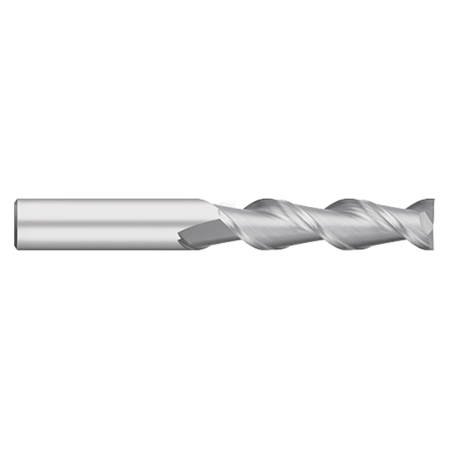 Titan USA TC63216 | 0.2500" (1/4) Diameter x 0.2500" (1/4) Shank x 1.2500" (1-1/4) LOC x 3.0000" (3) OAL 2 Flute Uncoated Carbide Square End Mill