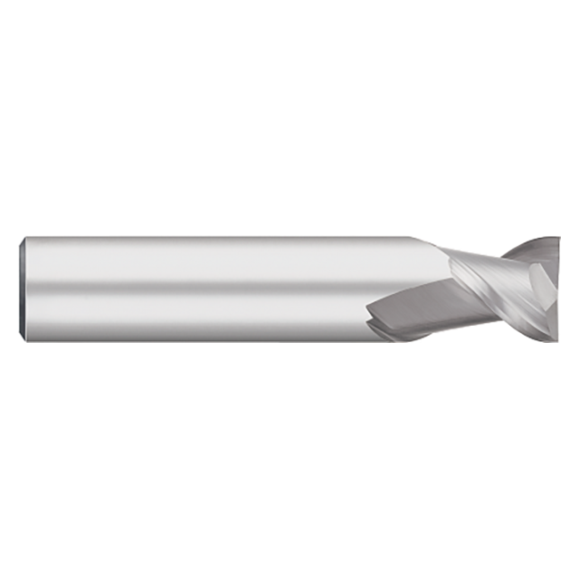 Titan USA TC62000 | 0.1250" (1/8) Diameter x 0.1250" (1/8) Shank x 0.2500" (1/4) LOC x 1.5000" (1-1/2) OAL 2 Flute Uncoated Carbide Square End Mill