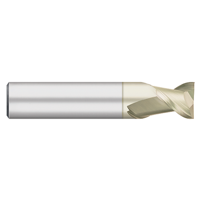 Titan USA TC62114 | 0.7500" (3/4) Diameter x 0.7500" (3/4) Shank x 1.0000" (1) LOC x 3.0000" (3) OAL 2 Flute ZRN Coated Carbide Square End Mill