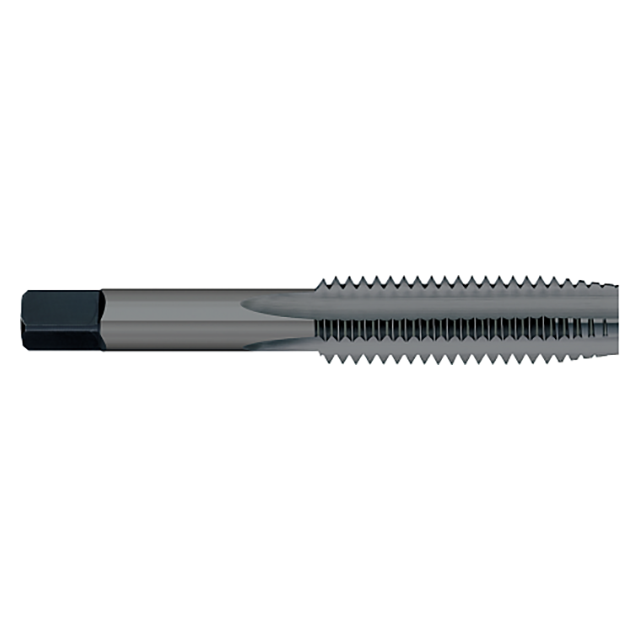 Titan USA TT90150NS | 6"-40 Thread x 0.1410" Shank x 0.6875" (11/16) LOC x 2.0000" (2) OAL 3 Flute Nitride & Steam Oxide Coated high speed steel Bottom Straight Flute Tap