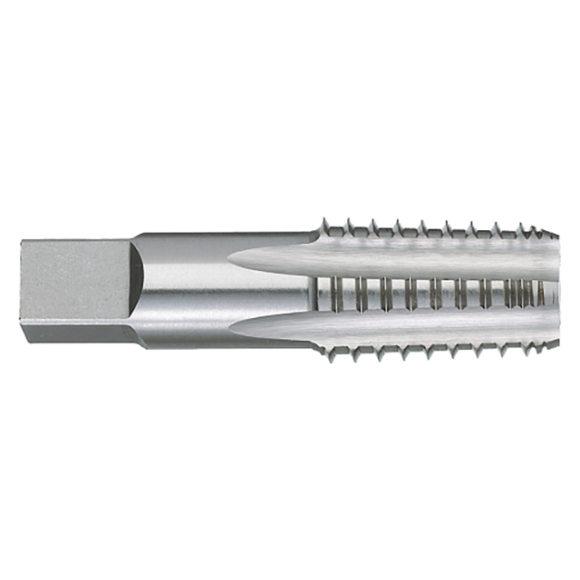 Titan USA TT94008 | 3/8"-18 Thread x 0.7000" Shank x 1.0625" (1-1/16) LOC x 2.5625" (2-9/16) OAL 5 Flute Uncoated High Speed Steel Standard Pipe Tap