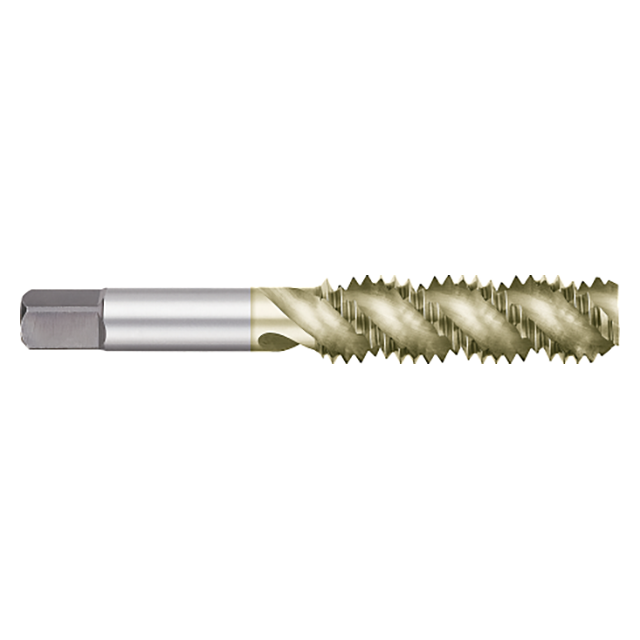 Titan USA TT89203 | M3.5 X 0.6 Thread x 0.1410" Shank x 0.6875" (11/16) LOC x 2.0000" (2) OAL 3 Flute ZRN Coated High Speed Steel Spiral Flute Tap