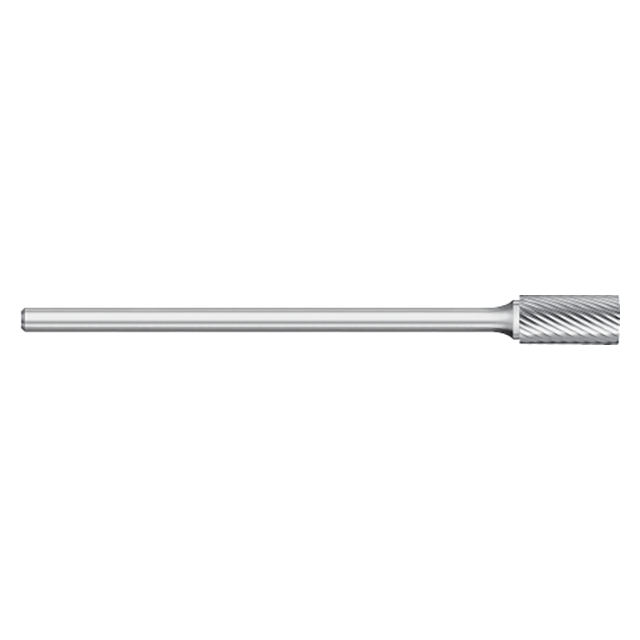 Titan USA TB19265 | 0.0625" (1/16) Diameter x 0.1250" (1/8) Shank x 2.0000" (2) OAL x 0.2500" (1/4) LOC Uncoated Carbide Abrasive Flat End Bur