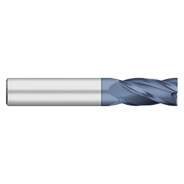 Titan USA TC11968 | 6.00mm Diameter x 6.00mm Shank x 50.00mm OAL x 19.00mm LOC 4 Flute ALTIN Coated Carbide Square End Mill