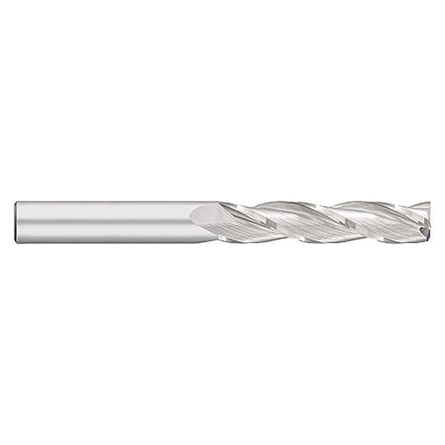 Titan USA TC15910 | 0.2500" (1/4) Diameter x 0.2500" (1/4) Shank x 0.0050" Corner Radius x 4.0000" (4) OAL 3 Flute Uncoated Carbide Corner Radius End Mill