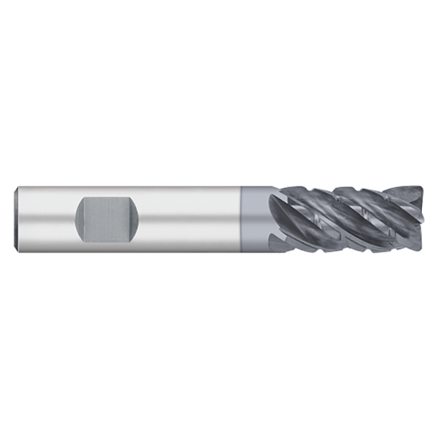 Titan USA TC13353 | 0.5000" (1/2) Diameter x 0.5000" (1/2) Shank x 0.0150" (1/64) Radius x 3.0000" (3) OAL 5 Flute ALCRO-MAX Coated Carbide Corner Radius End Mill
