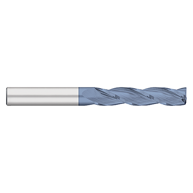 Titan USA TC16918 | 0.2500" (1/4) Diameter x 0.2500" (1/4) Shank x 0.0150" (1/64) Corner Radius x 6.0000" (6) OAL 3 Flute ALTIN Carbide Corner Radius End Mill