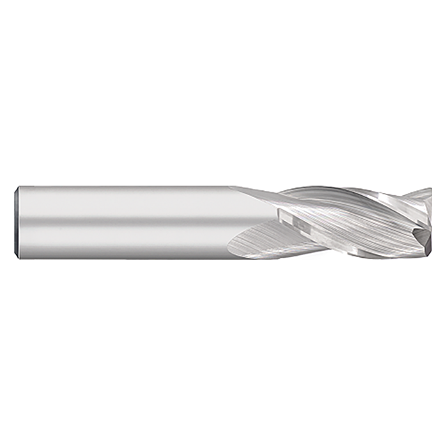 Titan USA TC15708 | 0.1875" (3/16) Diameter x 0.1875" (3/16) Shank x 0.0200" Corner Radius x 2.0000" (2) OAL 3 Flute Uncoated Carbide Corner Radius End Mill