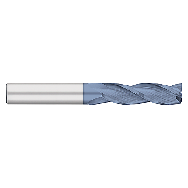 Titan USA TC16830 | 0.5000" (1/2) Diameter x 0.5000" (1/2) Shank x 0.0300" Corner Radius x 4.0000" (4) OAL 3 Flute ALTIN Carbide Corner Radius End Mill