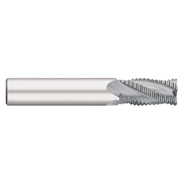 Titan USA TC20512 | 0.1875" (3/16) Diameter x 0.1875" (3/16) Shank x 2.0000" (2) OAL x 0.6250" (5/8) LOC 4 Flute Uncoated Carbide Roughing End Mill
