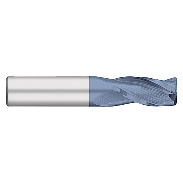 Titan USA TC16726 | 0.3750" (3/8) Diameter x 0.3750" (3/8) Shank x 0.0600" Corner Radius x 2.5000" (2-1/2) OAL 3 Flute ALTIN Carbide Corner Radius End Mill