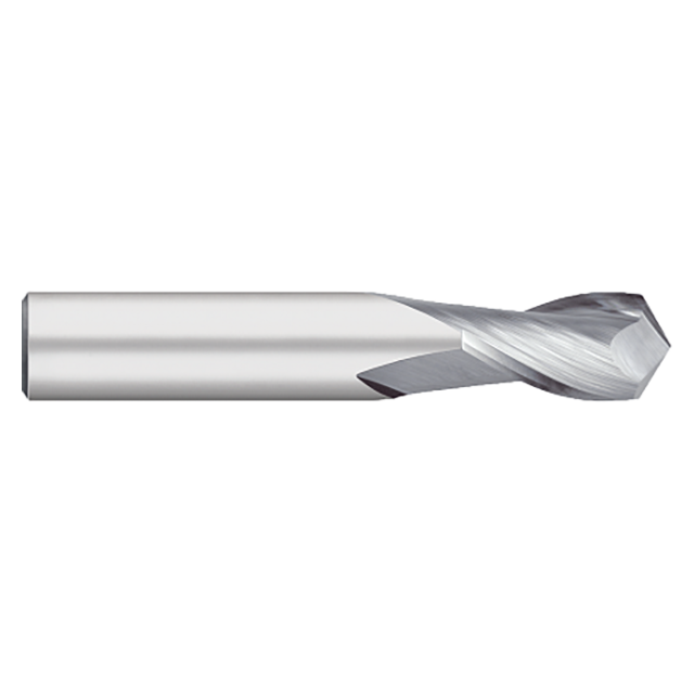 Titan USA TC31720 | 0.3125" (5/16) Diameter x 0.3125" (5/16) Shank x 2.5000" (2-1/2) OAL x 120 Degree Point Angle 2 Flute Uncoated Carbide Drill Mill