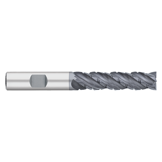 Titan USA TC28081 | 0.5000" (1/2) Diameter x 0.5000" (1/2) Shank x 4.0000" (4) OAL x 1.5000" (1-1/2) LOC 4 Flute ALCRO-MAX Coated Carbide Square End Mill