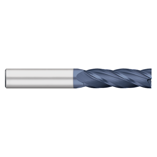 Titan USA TC82541 | 10.00mm Diameter x 10.00mm Shank x 75.00mm OAL x 34.00mm LOC 4 Flute ALTIN Carbide Square End Mill