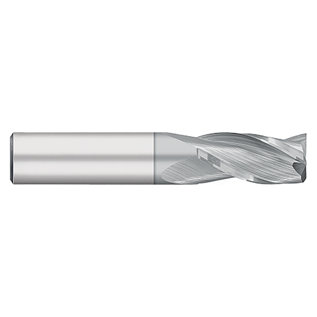 Titan USA TC90802 | 0.0313" Diameter 0.1250" (1/8) Shank x 1.5000" (1-1/2) OAL x 0.1250" (1/8) LOC 3 Flute TICN Coated Carbide Square End Mill
