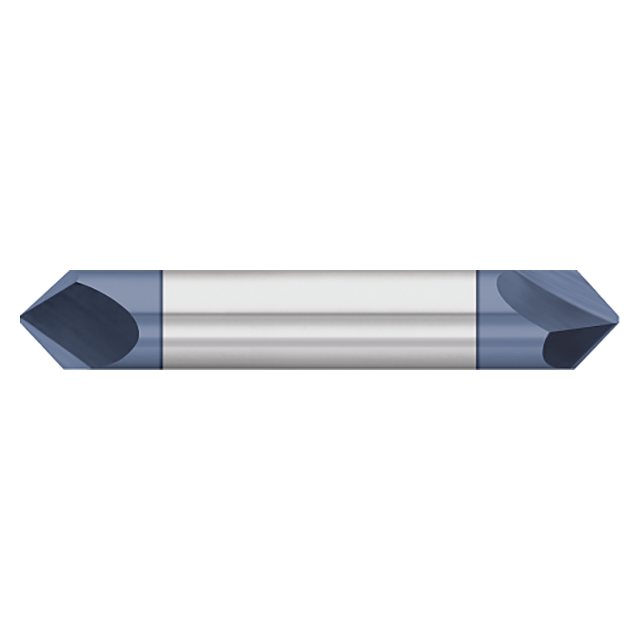Titan USA TC87948 | 0.1250" (1/8) Diameter x 0.1250" (1/8) Shank x 2.0000" (2) OAL x 82 Degree Include Angle 2 Flute Uncoated Carbide Chamfer Mill