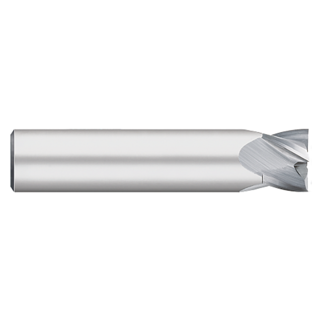 Titan USA TC82501 | 4.00mm Diameter x 4.00mm Shank x 50.00mm OAL x 8.00mm LOC 4 Flute Uncoated Carbide Square End Mill