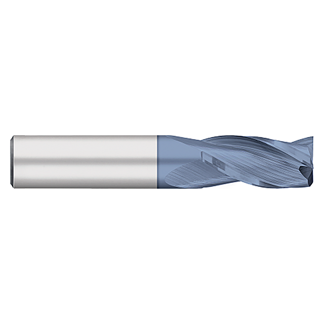 Titan USA TC99830 | 0.4688" Diameter 0.5000" (1/2) Shank x 3.0000" (3) OAL x 1.0000" (1) LOC 3 Flute ALTIN Coated Carbide Square End Mill