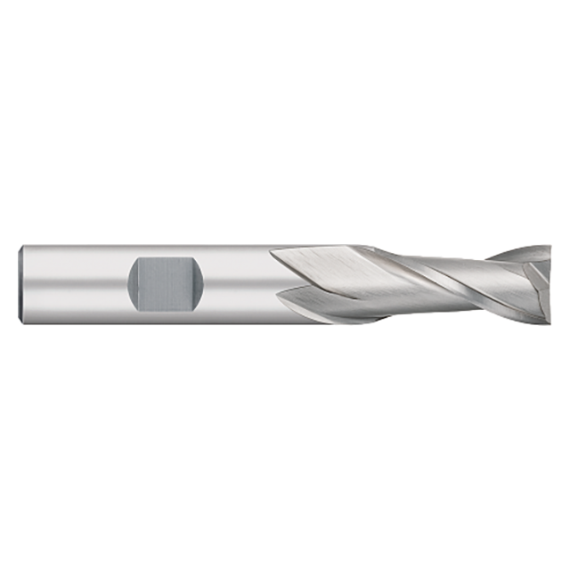 Titan USA TE82701 | 0.1250" (1/8) Diameter x 0.3750" (3/8) Shank x 2.3125" (2-5/16) OAL x 0.3750" (3/8) LOC 2 Flute Uncoated Cobalt Square End Mill