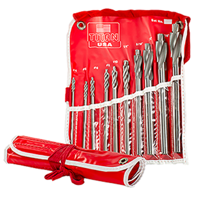 Titan USA TR96308 | Uncoated High Speed Steel Solid Pilot Counterbore Set