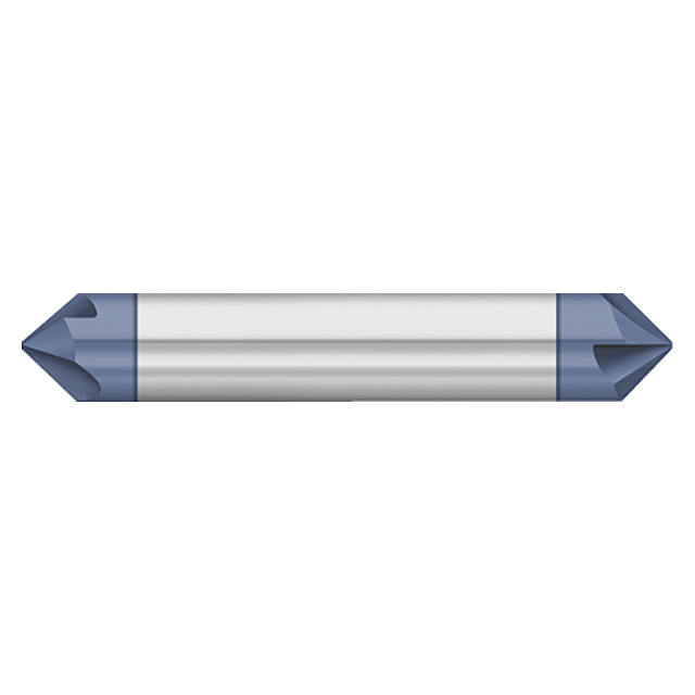 Titan USA TC88110 | 0.1250" (1/8) Diameter x 0.1250" (1/8) Shank x 2.0000" (2) OAL x 60 Degree Include Angle 4 Flute Uncoated Carbide Chamfer Mill