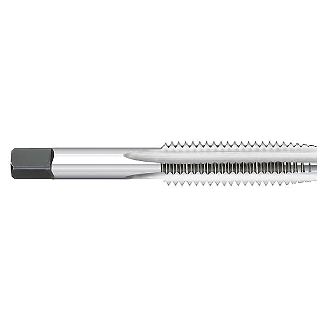 Titan USA TT90110 | 5"-44 Thread x 0.1410" Shank x 1.9375" (1-15/16) OAL x 0.6250" (5/8) LOC 3 Flute Uncoated High Speed Steel Straight Flute Tap