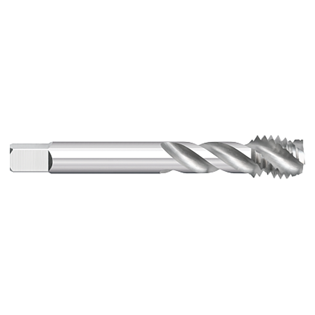 Titan USA TT98512 | M5 X 0.8 Thread x 0.1940" Shank x 2.3750" (2-3/8) OAL x 0.3600" LOC 3 Flute Uncoated High Vanadium Powdered Metal Spiral Flute Tap