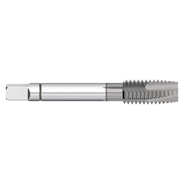 Titan USA TT97930 | 8"-32 Thread x 0.1680" Shank x 2.1250" (2-1/8) OAL x 0.4060" (13/32) LOC 3 Flute TICN Coated Powdered Metal Spiral Point Tap