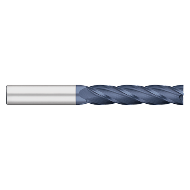 Titan USA TC82574 | 12.00mm Diameter x 12.00mm Shank x 127.00mm OAL x 75.00mm LOC 4 Flute ALTIN Carbide Square End Mill