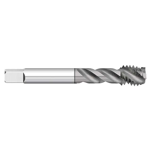 Titan USA TT98869 | M3.5 x 0.6 Thread x 0.1410" Shank x 2.0000" (2) OAL x 0.3000" LOC 3 Flute TICN Coated High Vanadium Powdered Metal Spiral Flute Tap