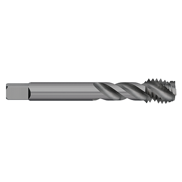 Titan USA TT98617 | M3.5 x 0.6 Thread x 0.1410" Shank x 2.0000" (2) OAL x 0.3000" LOC 3 Flute Steam-Oxide Coated High Vanadium Powdered Metal Spiral Flute Tap