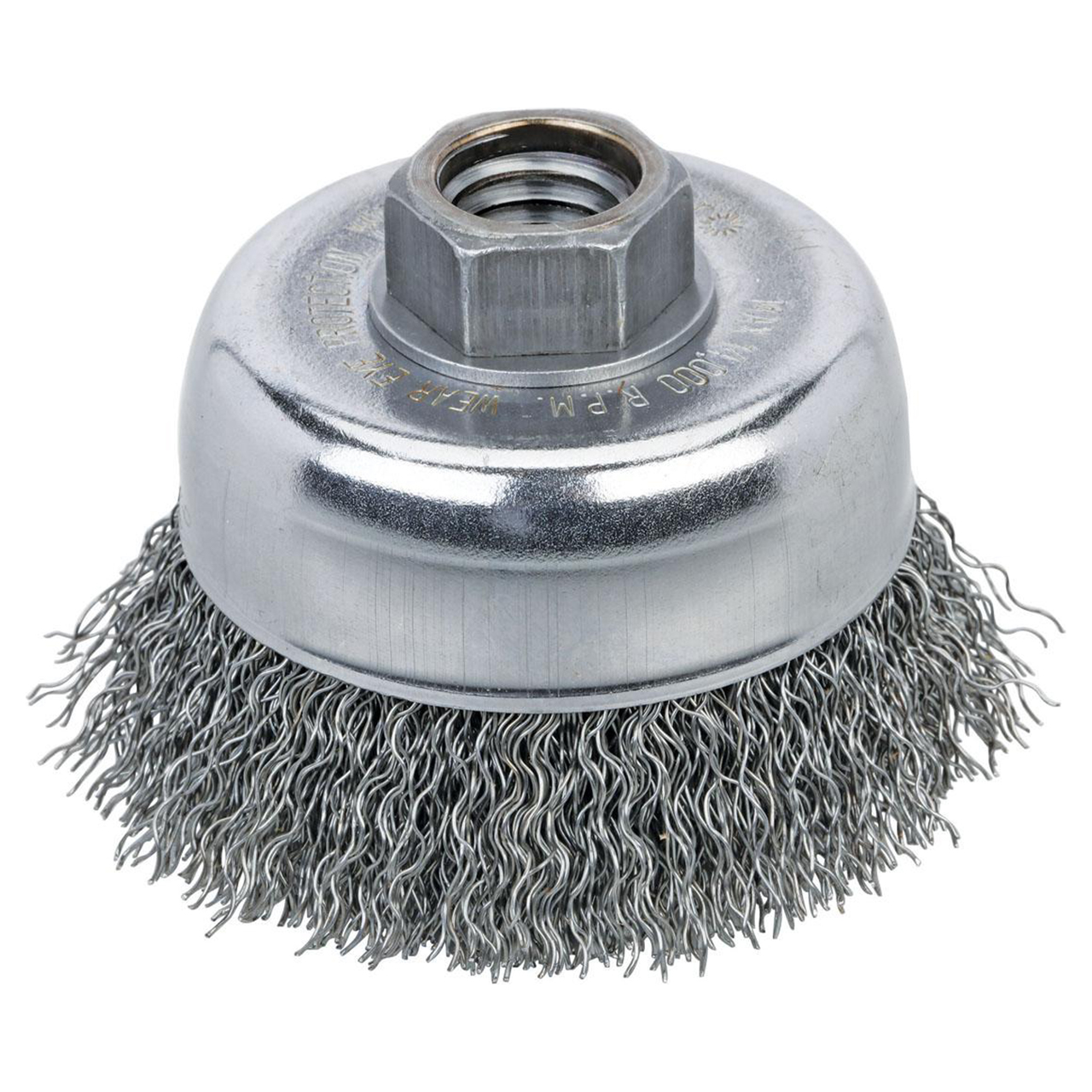 Dynabrade 78814 | 3" Diameter x 5/8-11" Arbor Hole Steel Cup Brush