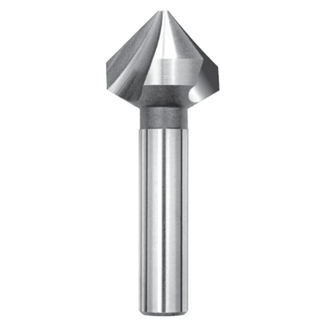 Magafor 84434063500 | 1/4" Diameter x 1/4" Shank x 1-3/4" OAL 82 Degree Angle 3 Flute HSS-E Cobalt Countersink