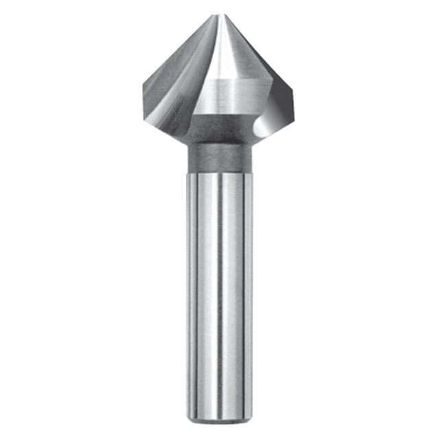 Magafor 84435104000 | 0.4100" Diameter x 0.2360" Shank x 2" OAL 100 Degree Angle 3 Flute HSS-E Cobalt Countersink