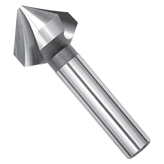 Magafor 8443A063000 | 6.30mm Diameter x 5.00mm Shank x 45.00mm OAL 3 Flute HSS-E Cobalt Countersink