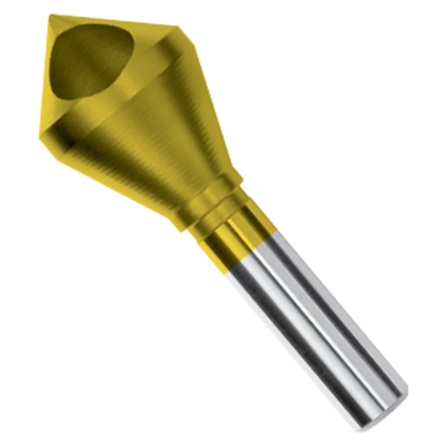 Magafor 84481111200 | 7/16" Diameter x 1-3/4" OAL 90 Degree Angle Zero Flute TiN Coated Countersink