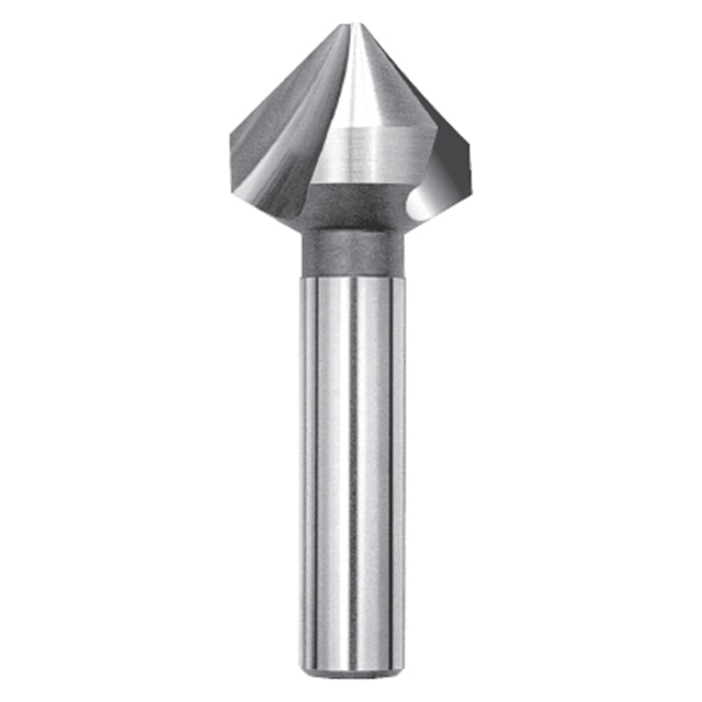 Magafor 88843104300 | 0.1700" Diameter x 0.1570" Shank x 1-9/16" OAL 90 Degree Angle 3 Flute Solid Carbide Countersink