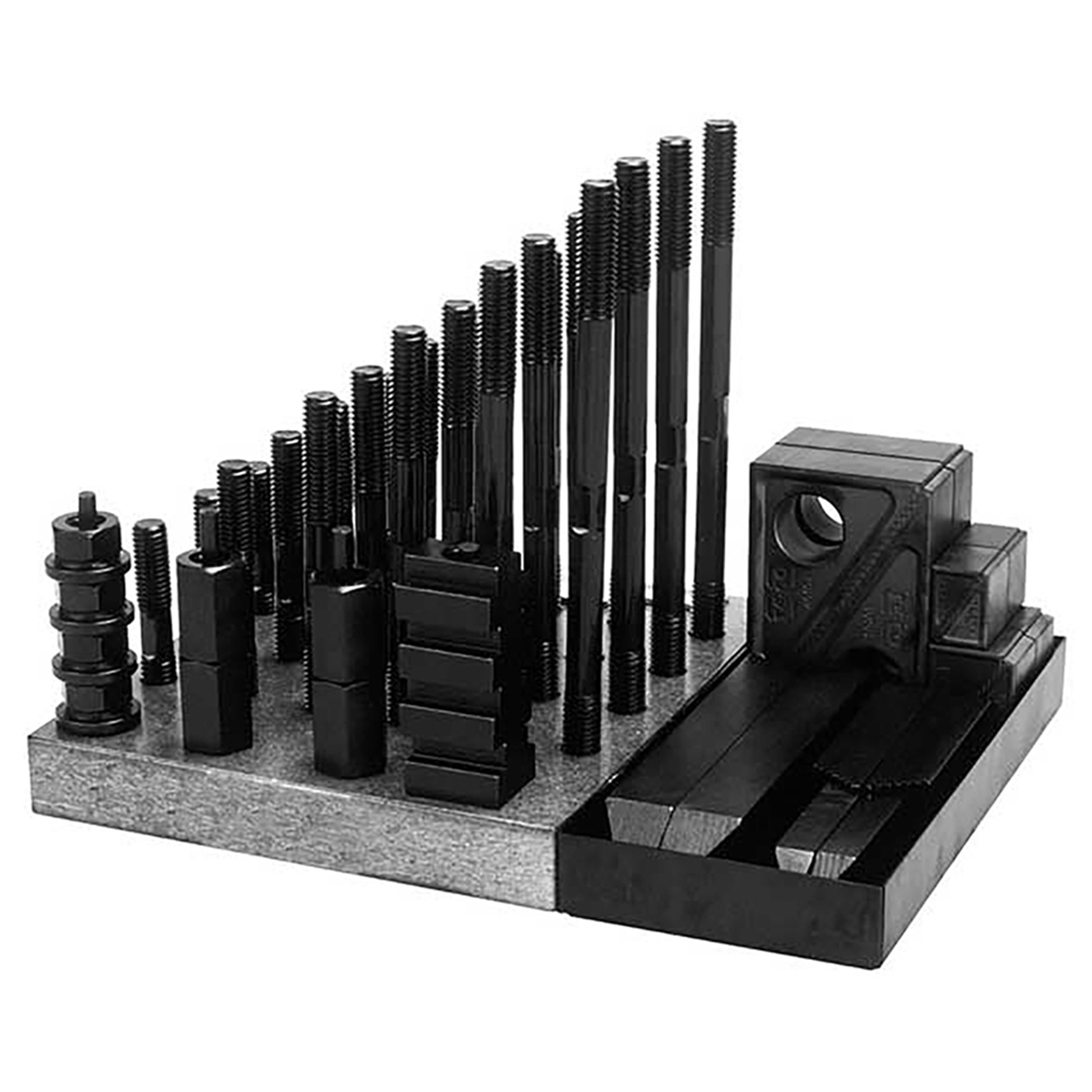 STM 333546 | 7/16" Size x 3/8-16" Thread 50 Pieces Fixture Clamp Step Block & Clamp Set