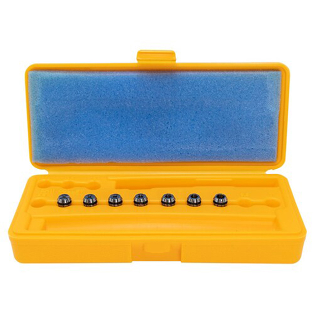 GS Tooling 337401 | 1/16"-1/4" Collet Capacity x 32nds ER11 Collet Set - 7 Piece