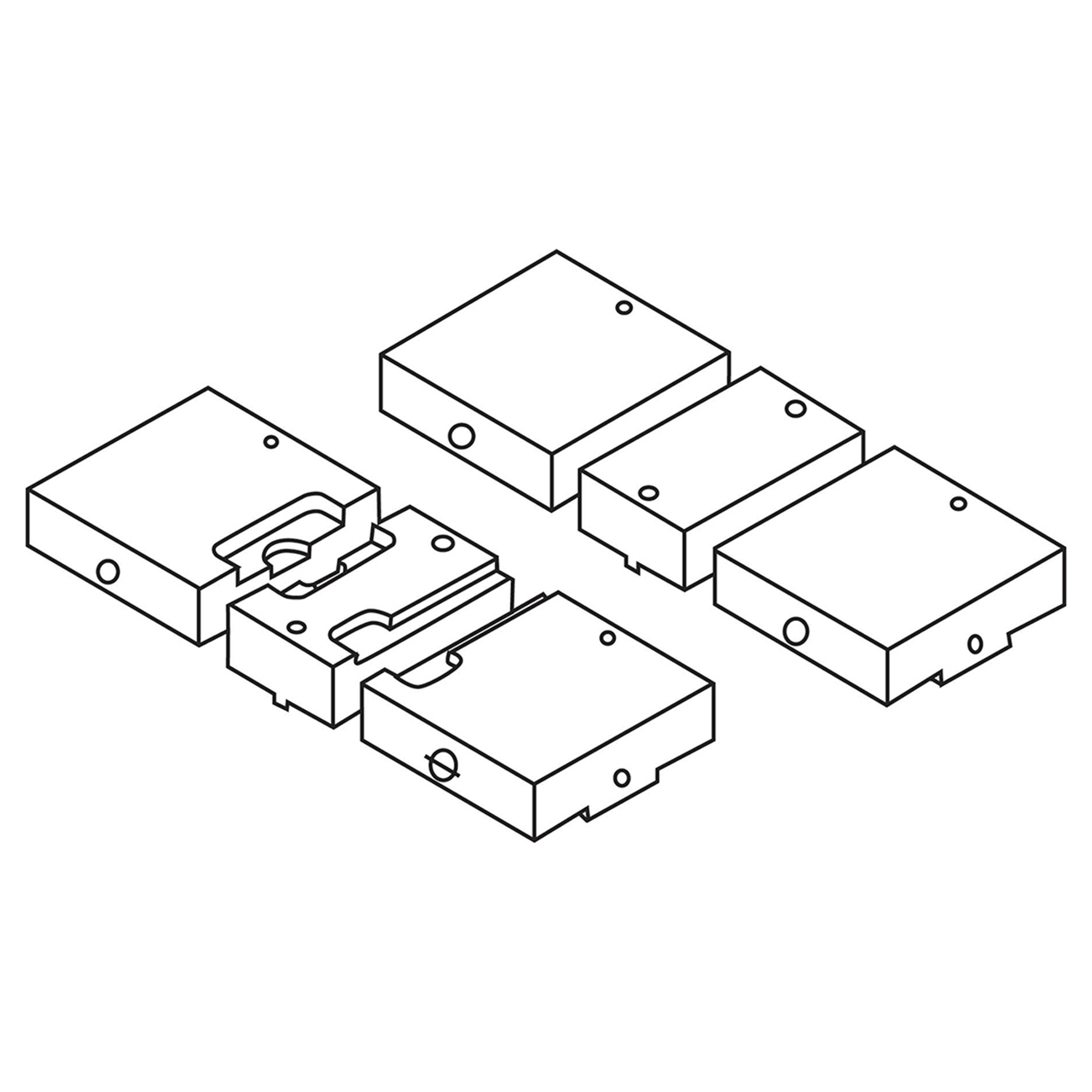 GS Tooling 382612 | 4" Width Aluminum Vise Jaw Set