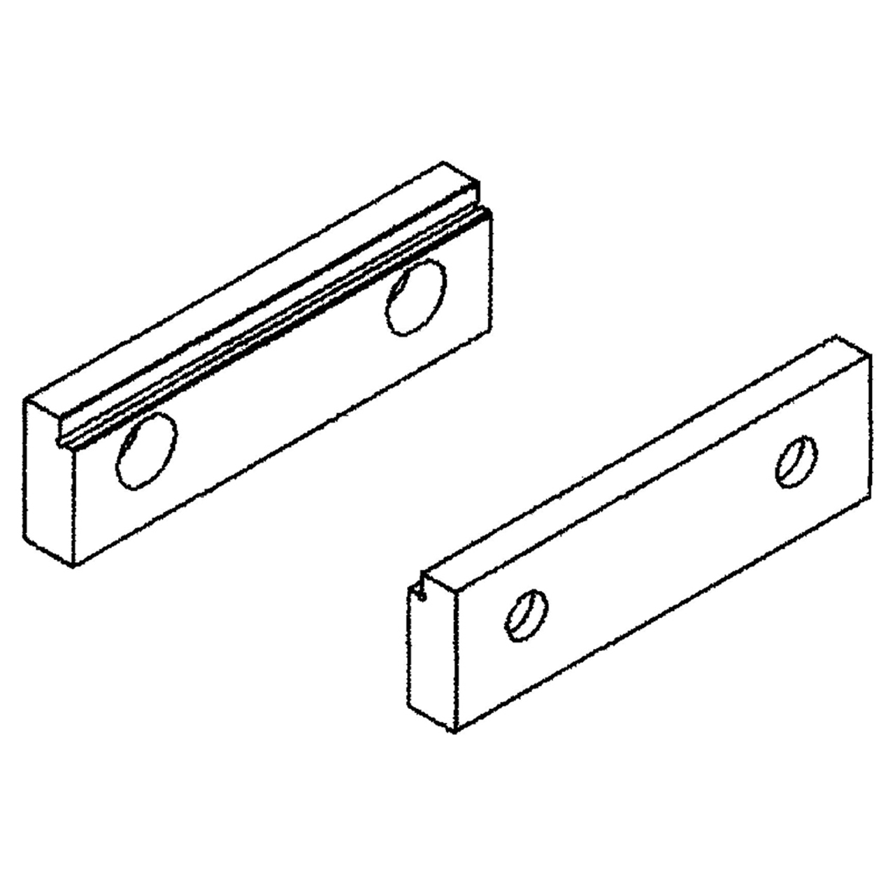 GS Tooling 382614 | 4" Width Steel Step Vise Jaw